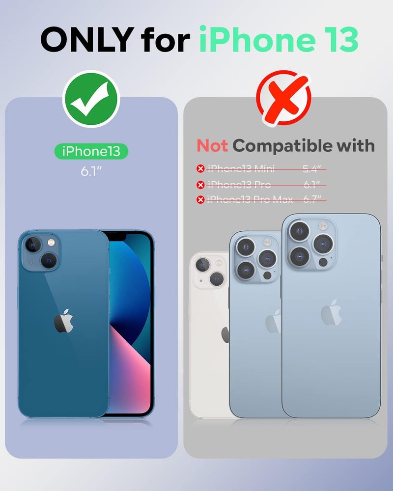 OCASE Compatible with iPhone 13 Wallet Case, PU Leather Flip Folio Case with Card Holders RFID Blocking Kickstand [Shockproof TPU Inner Shell] Phone Cover 6.1 Inch 2021 (Litchi Apricot) - Image 2